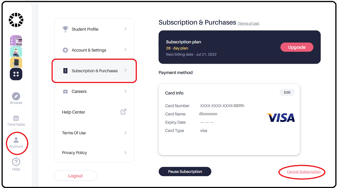 Cancel  Subscription  Complete step by step Instructions